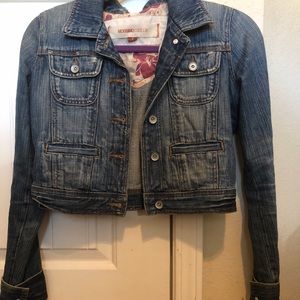 Cropped jean jacket